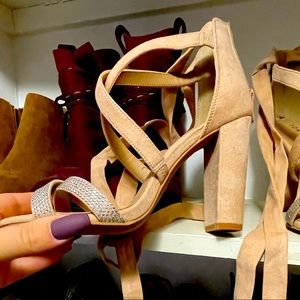 like new Torrid lace up heels